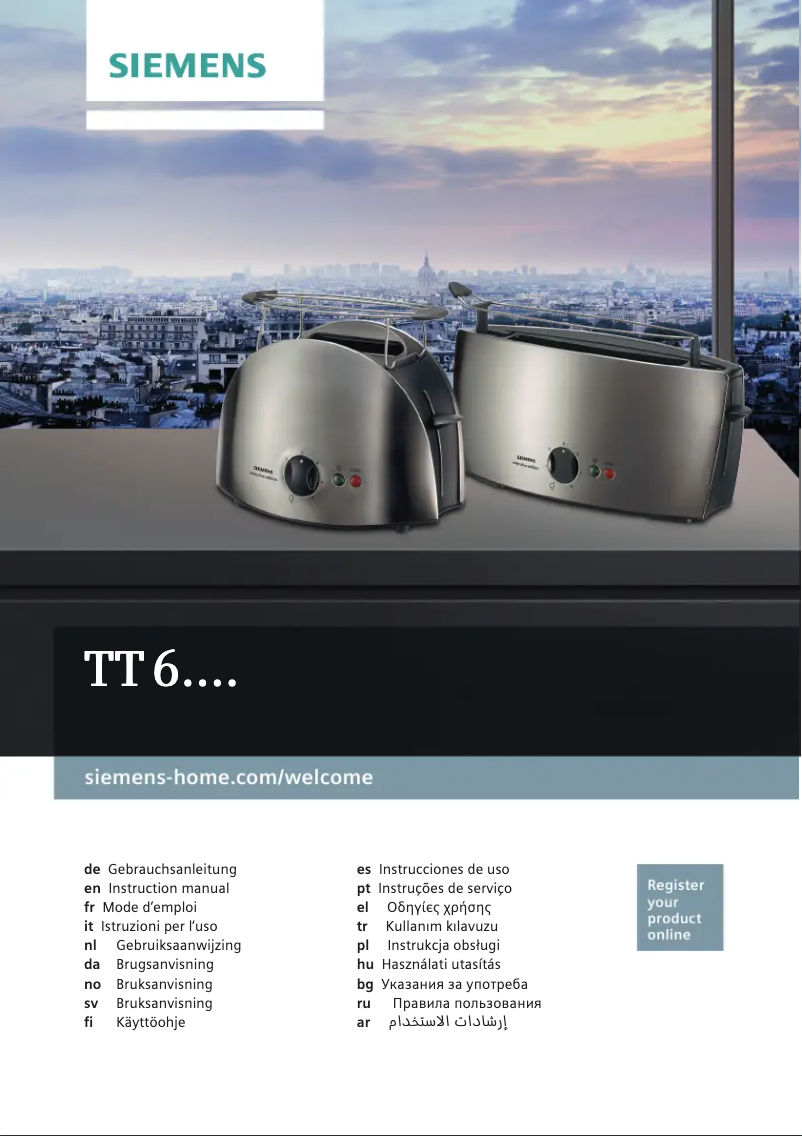 Page n°1 - Manuel utilisateur Siemens TT611032
