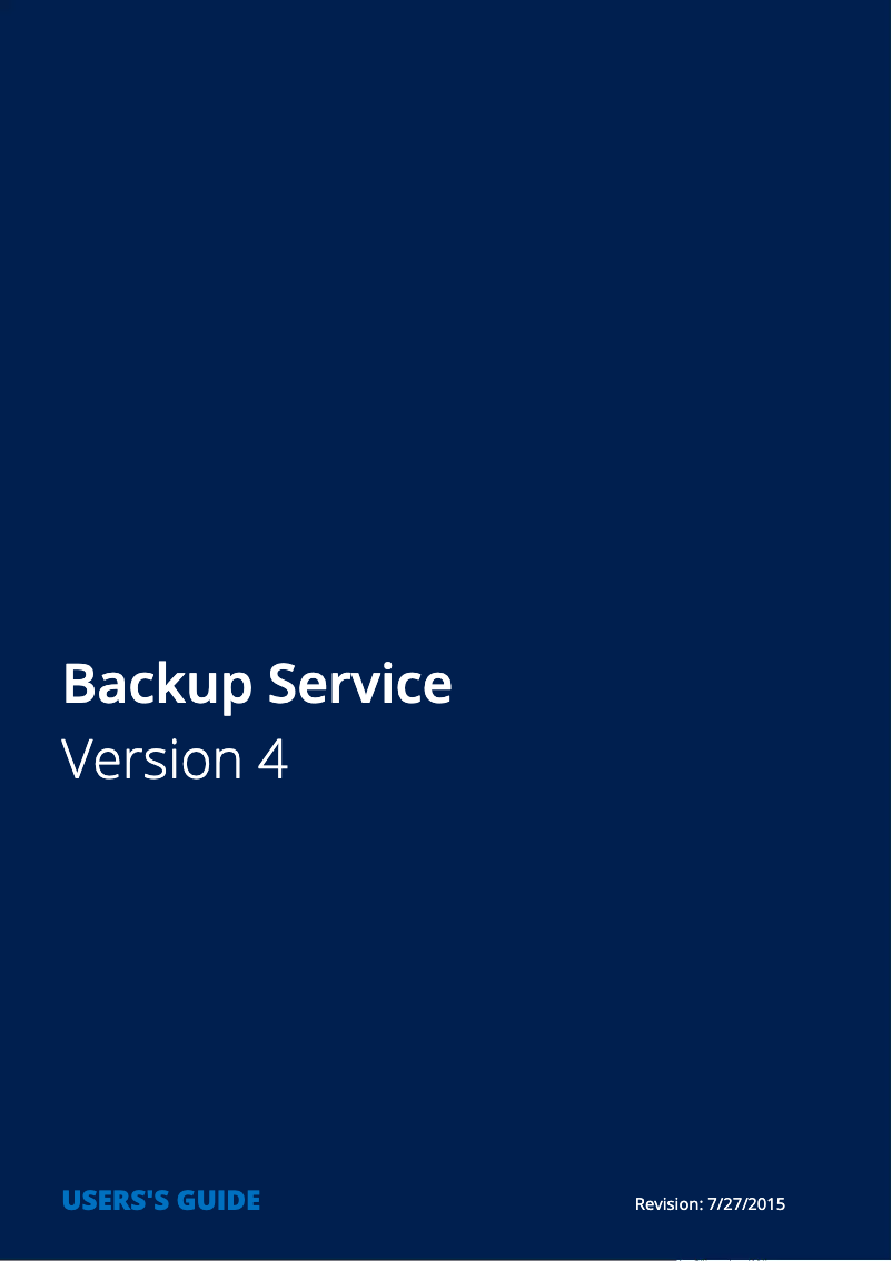 Page n°1 - Manuel utilisateur Acronis Backup 4