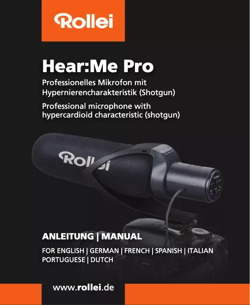 Page 1 de la notice Manuel utilisateur Rollei Hear:Me Pro 28701