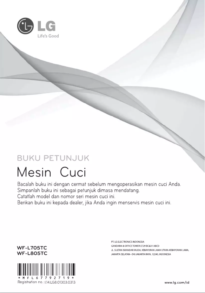 Página 1 del manual Manual de usuario LG WF-L805TC