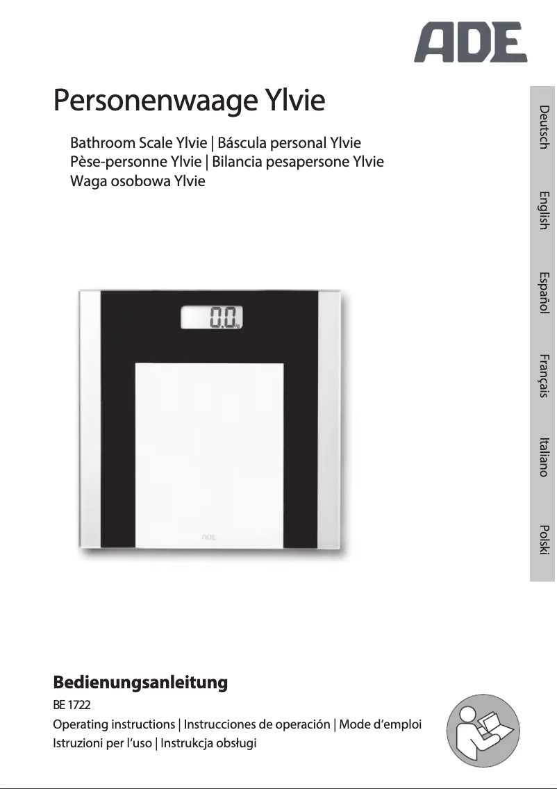 Image de la première page du manuel de l'appareil Ylvie BE 1722
