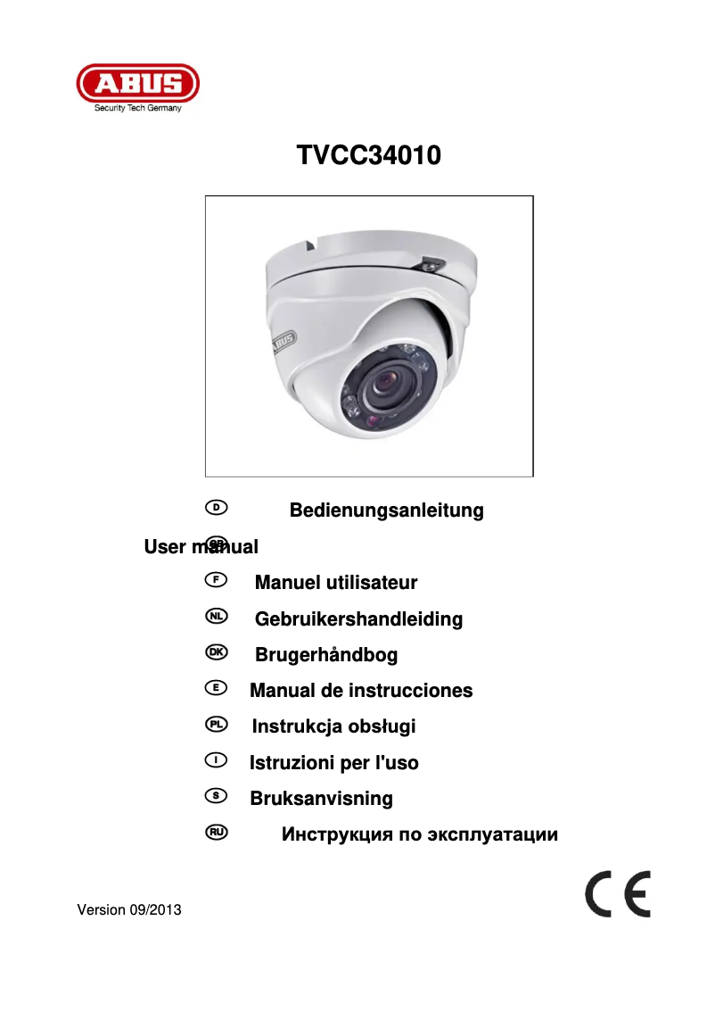 Página 1 del manual Manual de instrucciones Abus TVCC34010