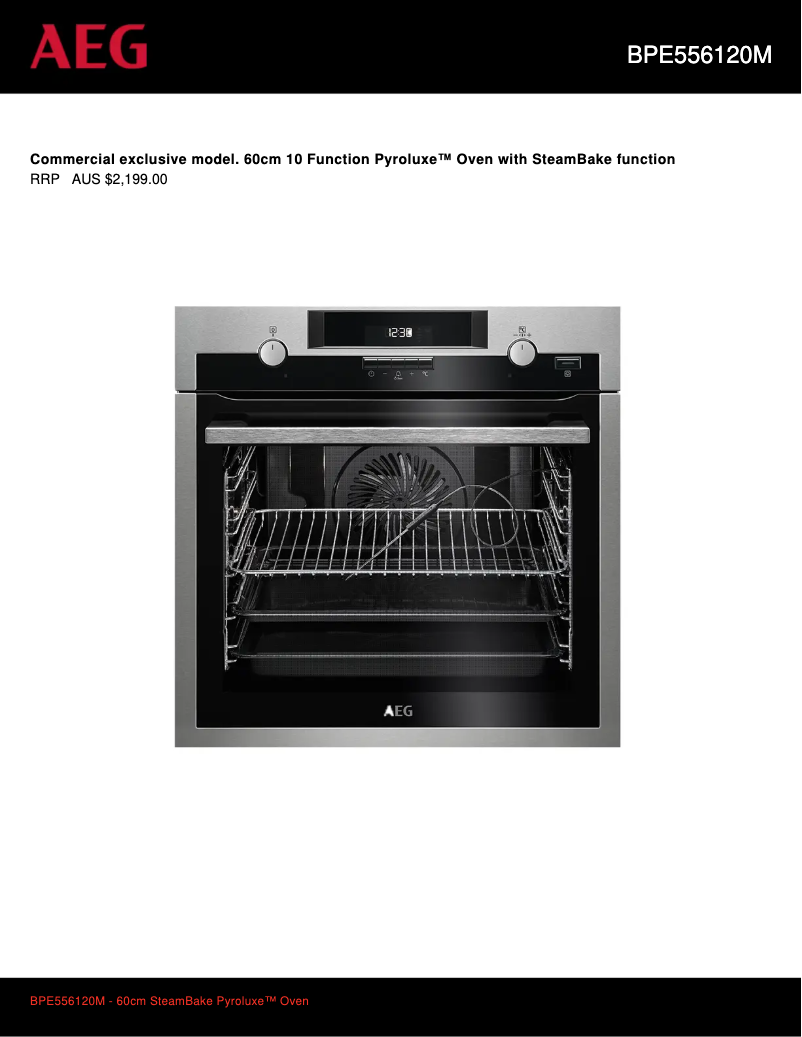 Image de la première page du manuel de l'appareil BPE556120M