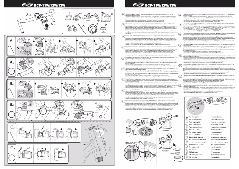 Image de la première page du manuel de l'appareil BCP-11W