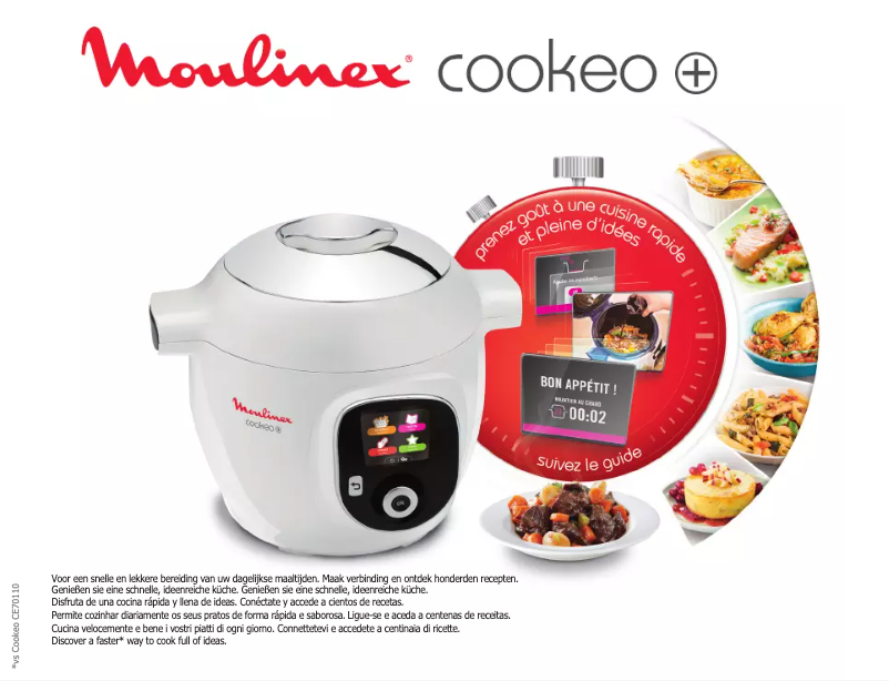 Page 1 de la notice Manuel utilisateur Moulinex Cookeo