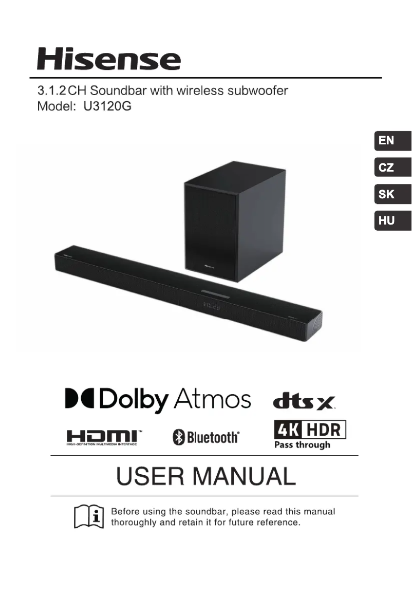 Page n°1 - Manuel utilisateur Hisense U3120G