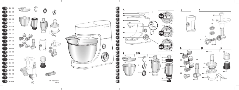 Image de la première page du manuel de l'appareil Masterchef Gourmet Premium QB602H