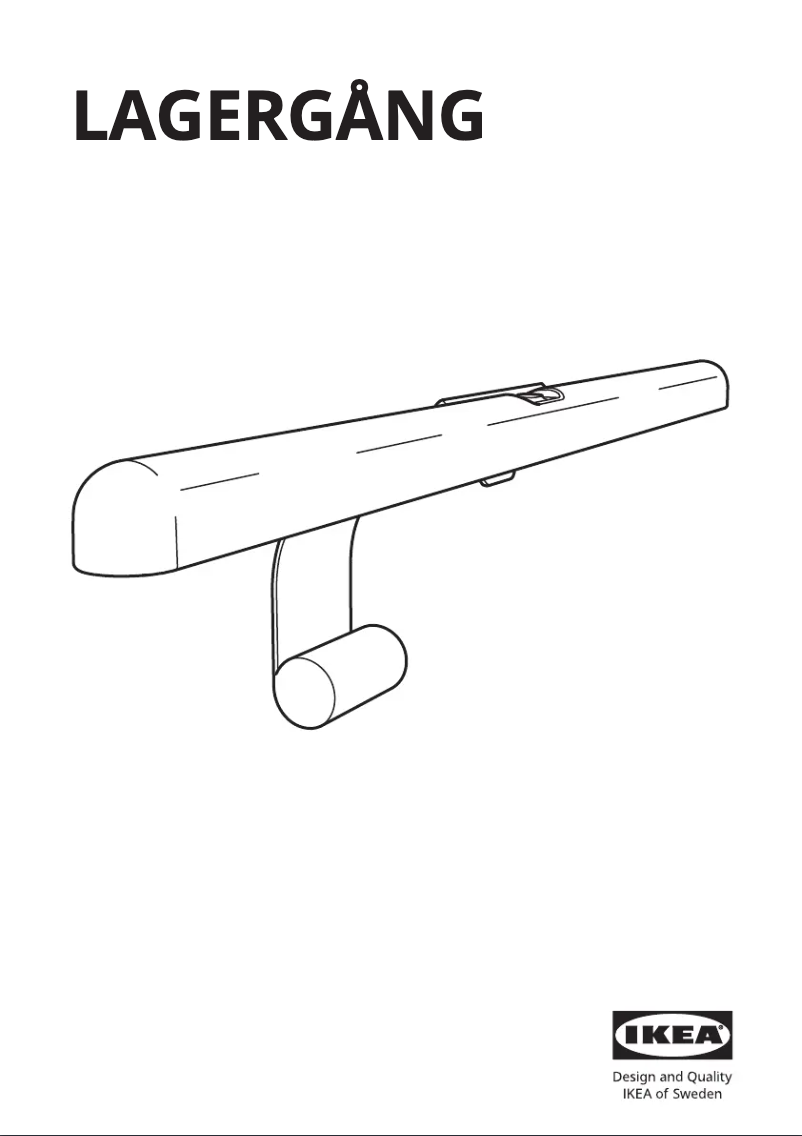 Page 1 de la notice Manuel utilisateur Ikea LAGERGÅNG 405.424.30