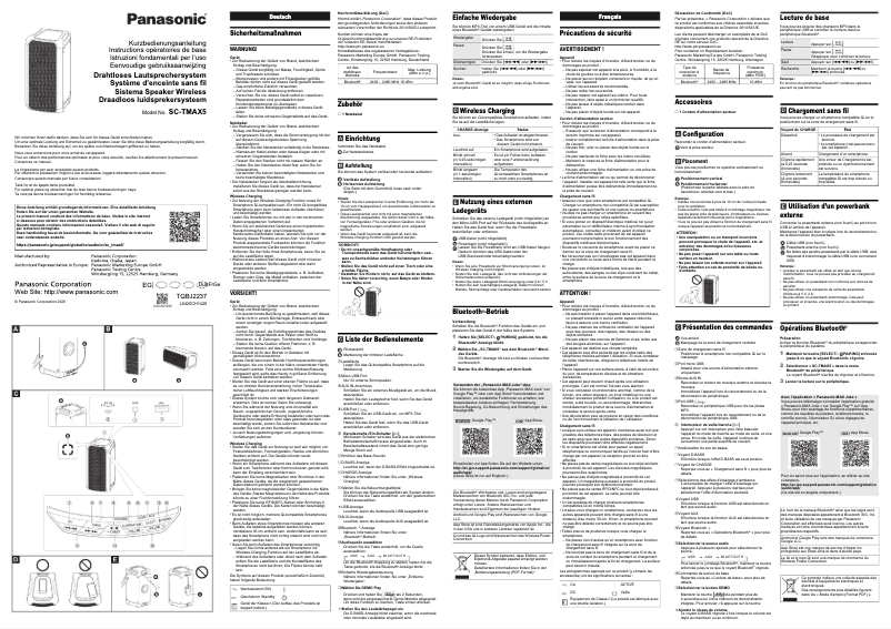 Image de la première page du manuel de l'appareil SC-TMAX5