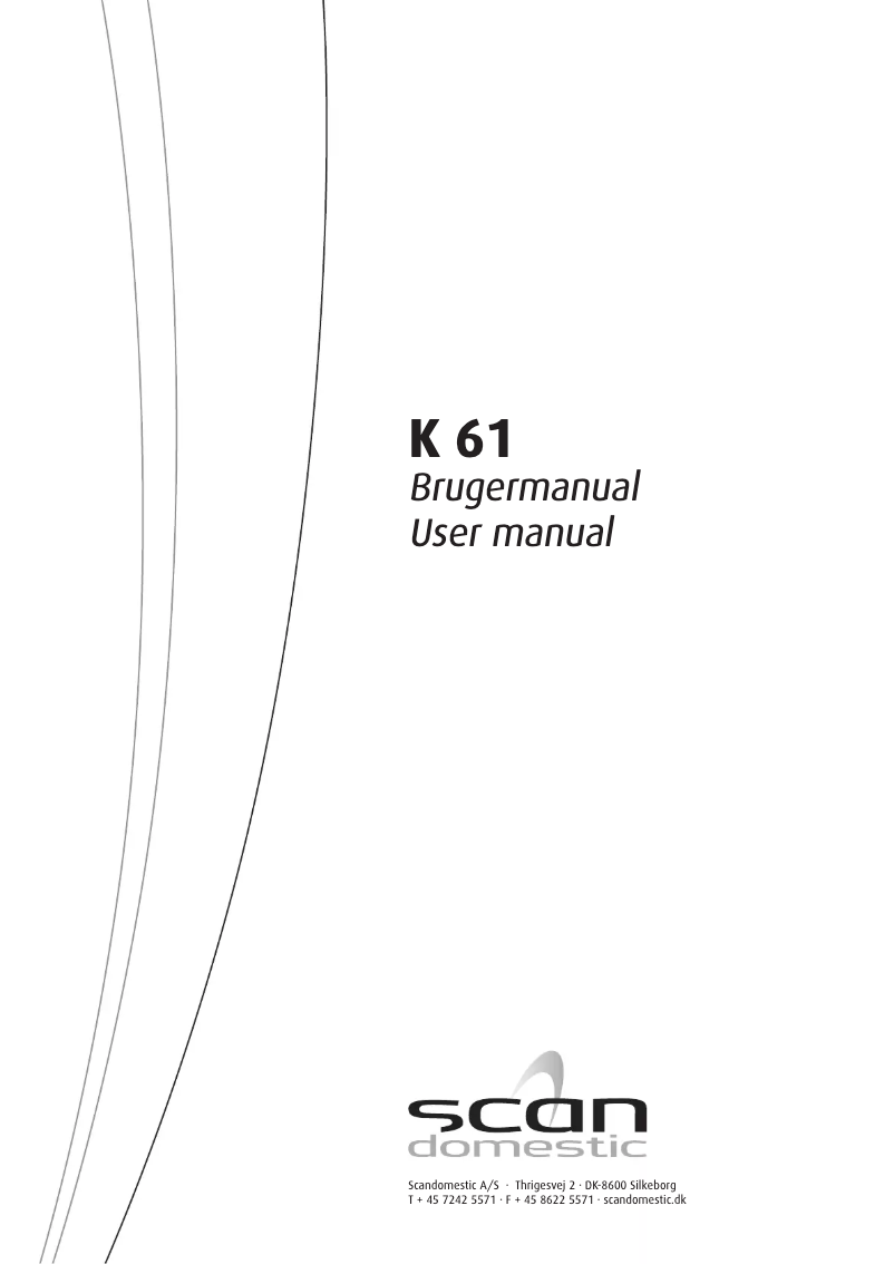 Image de la première page du manuel de l'appareil K61