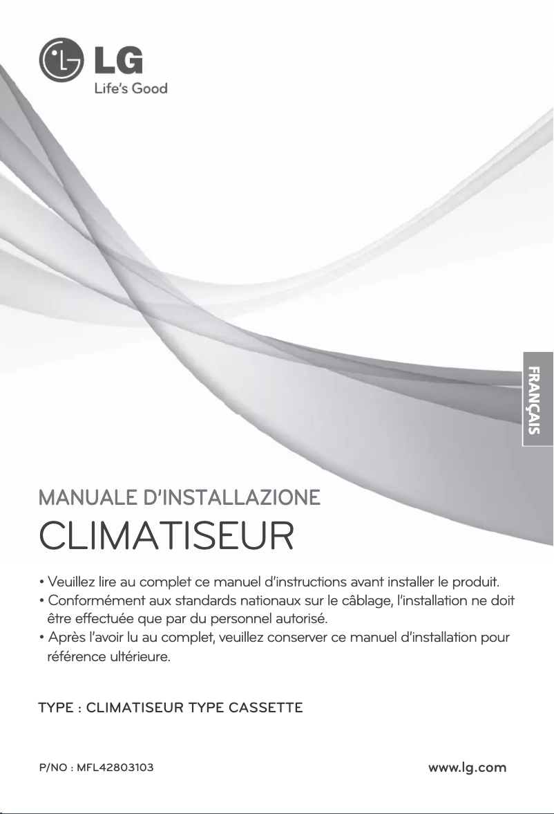 Image de la première page du manuel de l'appareil ARNU36GTNC2