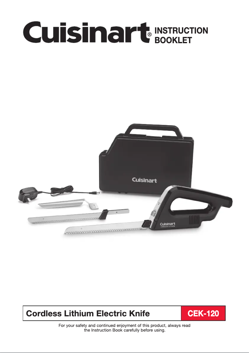 Page n°1 - Manuel utilisateur Cuisinart CEK-120