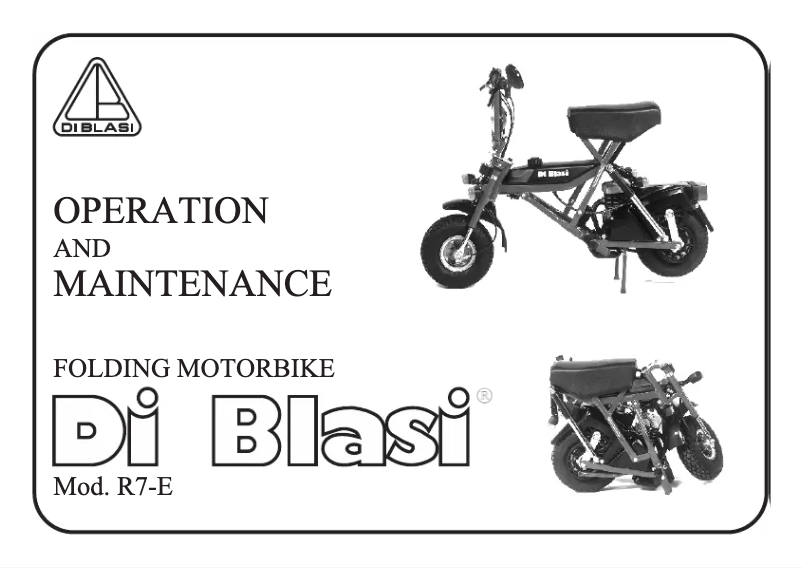 Image de la première page du manuel de l'appareil R7-E