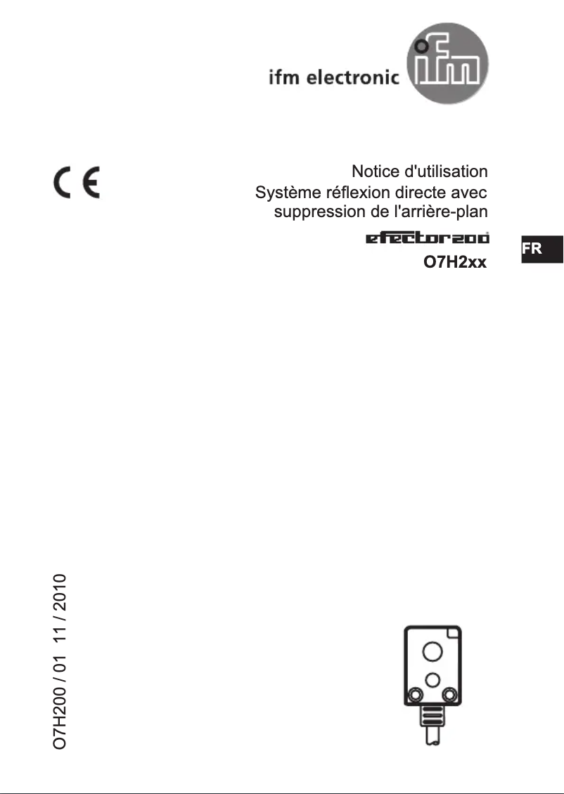 Page 1 de la notice Manuel utilisateur IFM O7H203