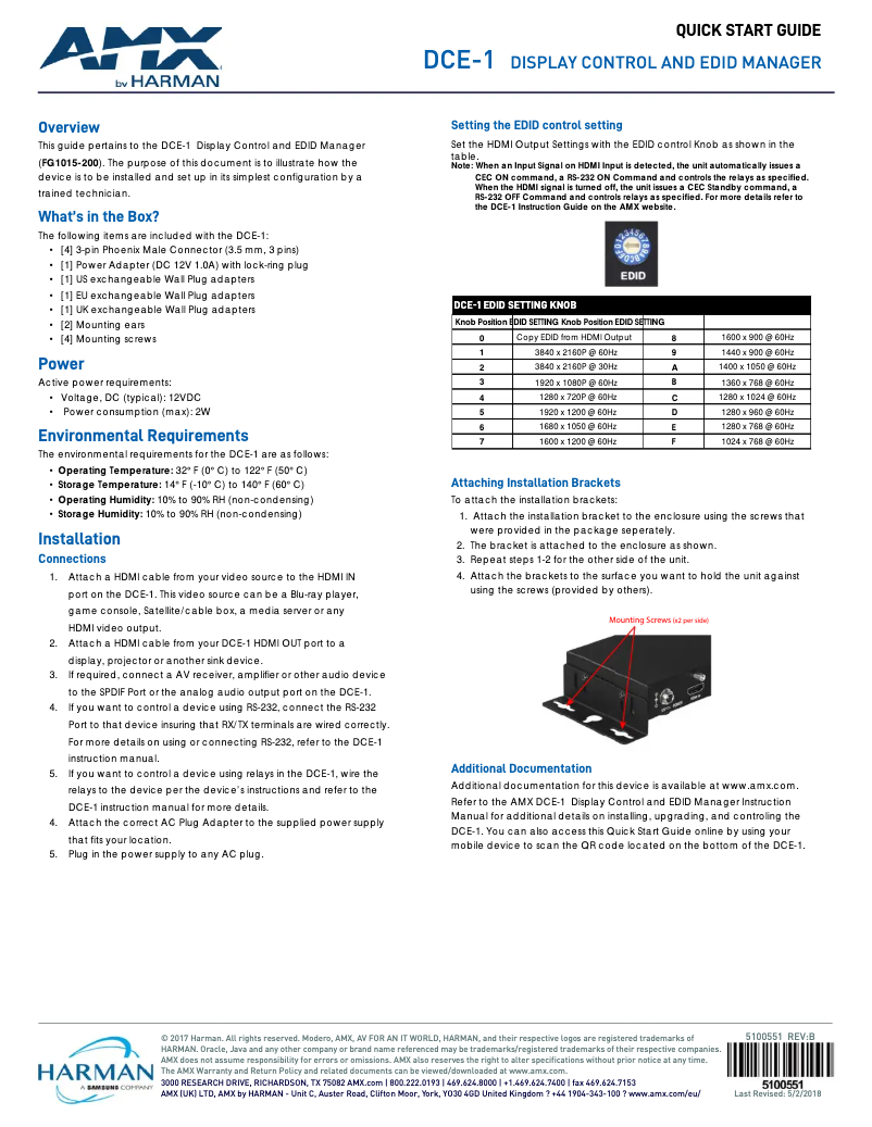 Image de la première page du manuel de l'appareil DCE-1