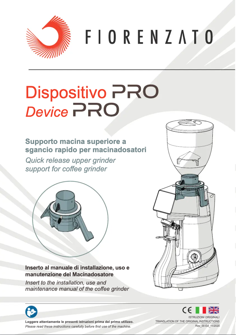 Page n°1 - Manuel utilisateur Fiorenzato F64 EVO PRO