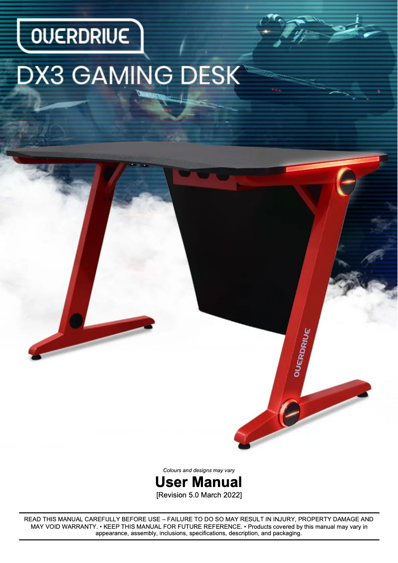 Página 1 del manual Manual de usuario Overdrive DX3 Series