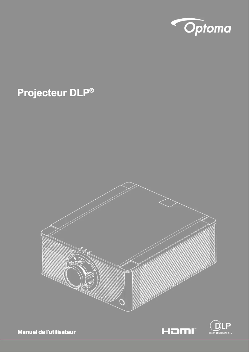 Page n°1 - Manuel utilisateur Optoma ZK1050