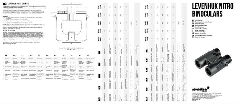 Page n°1 - Manuel utilisateur Levenhuk Nitro 8x32