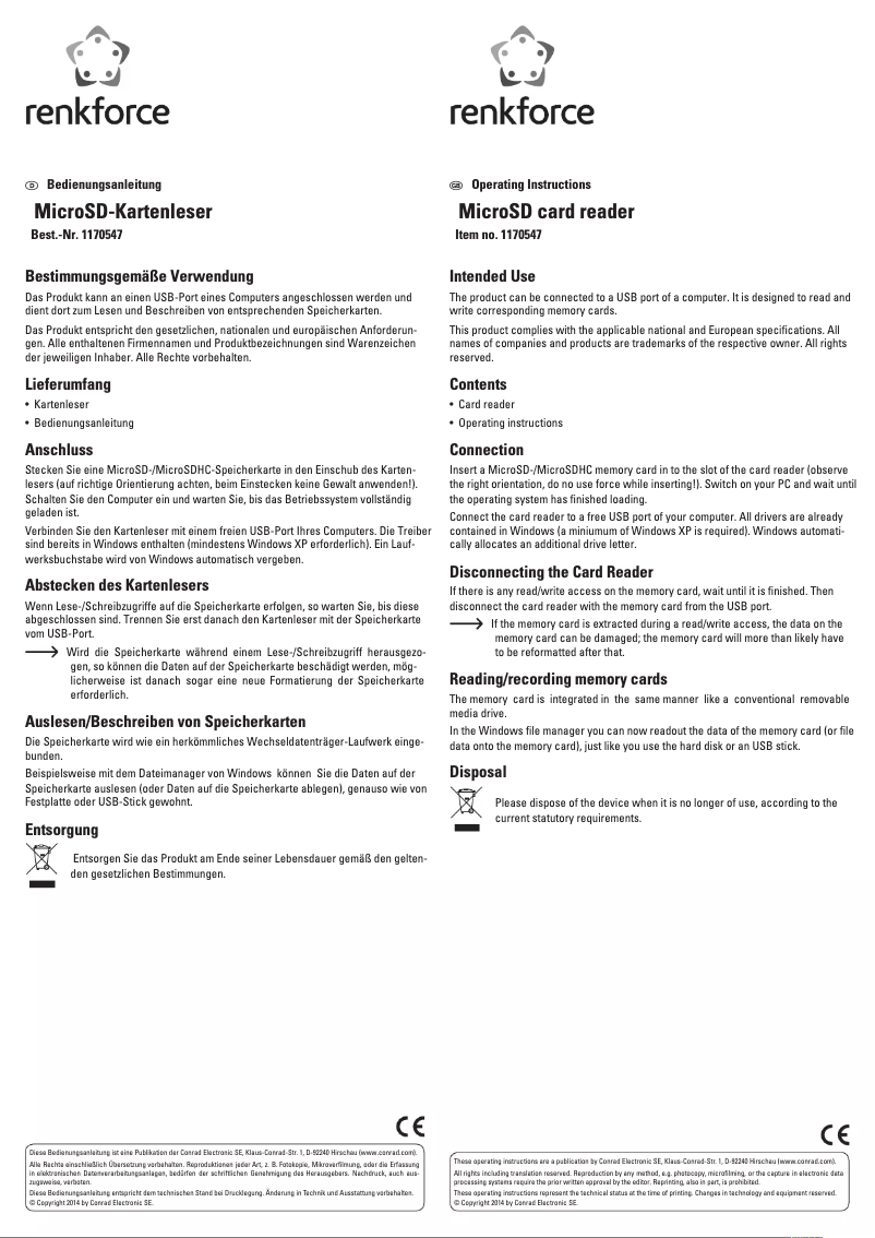 Image de la première page du manuel de l'appareil RF-3511641