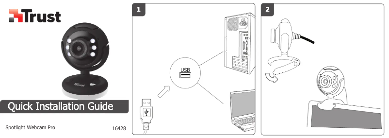 Page n°1 - Manuel utilisateur Trust Spotlight Webcam Pro