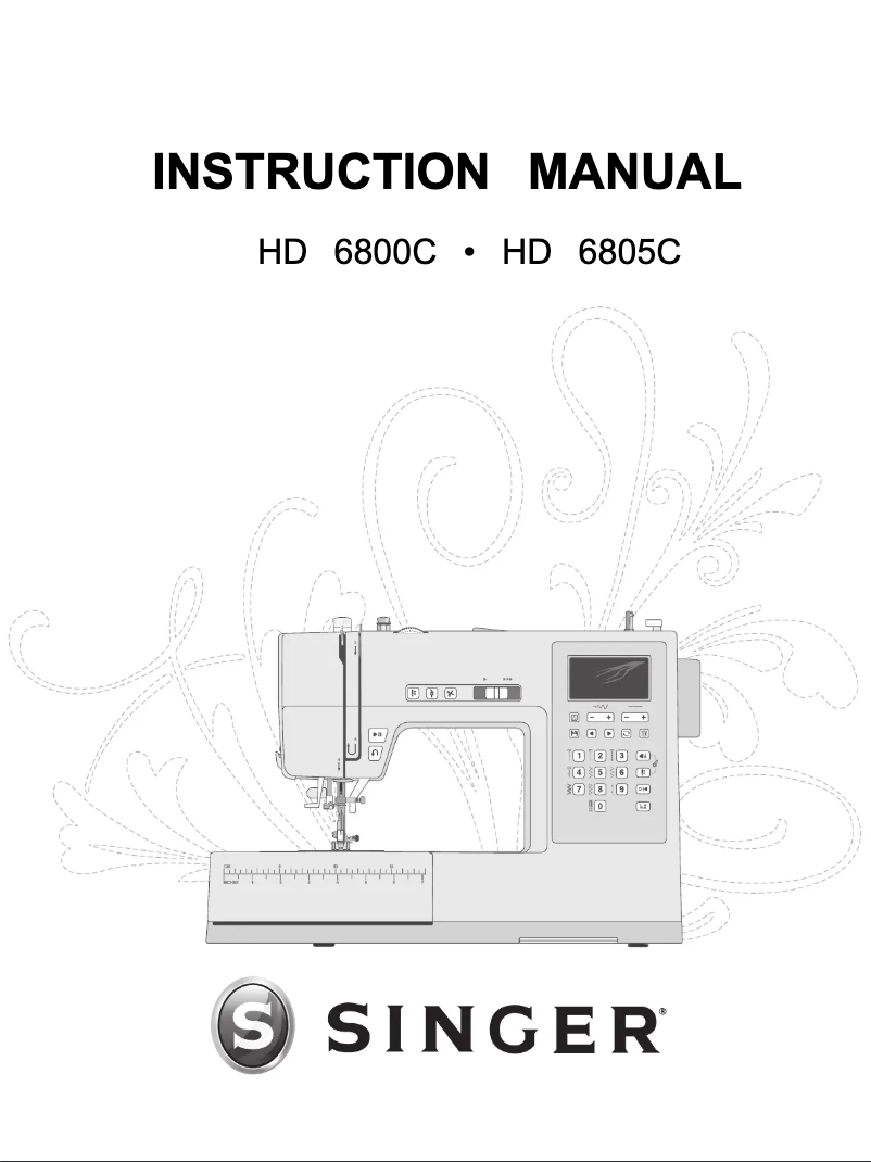 Page 1 of the manual User Manual Singer HD6805C