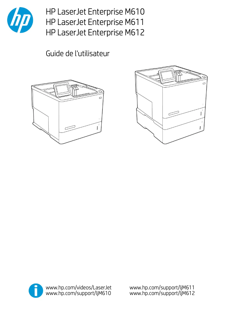 Image de la première page du manuel de l'appareil LaserJet Enterprise M611dn