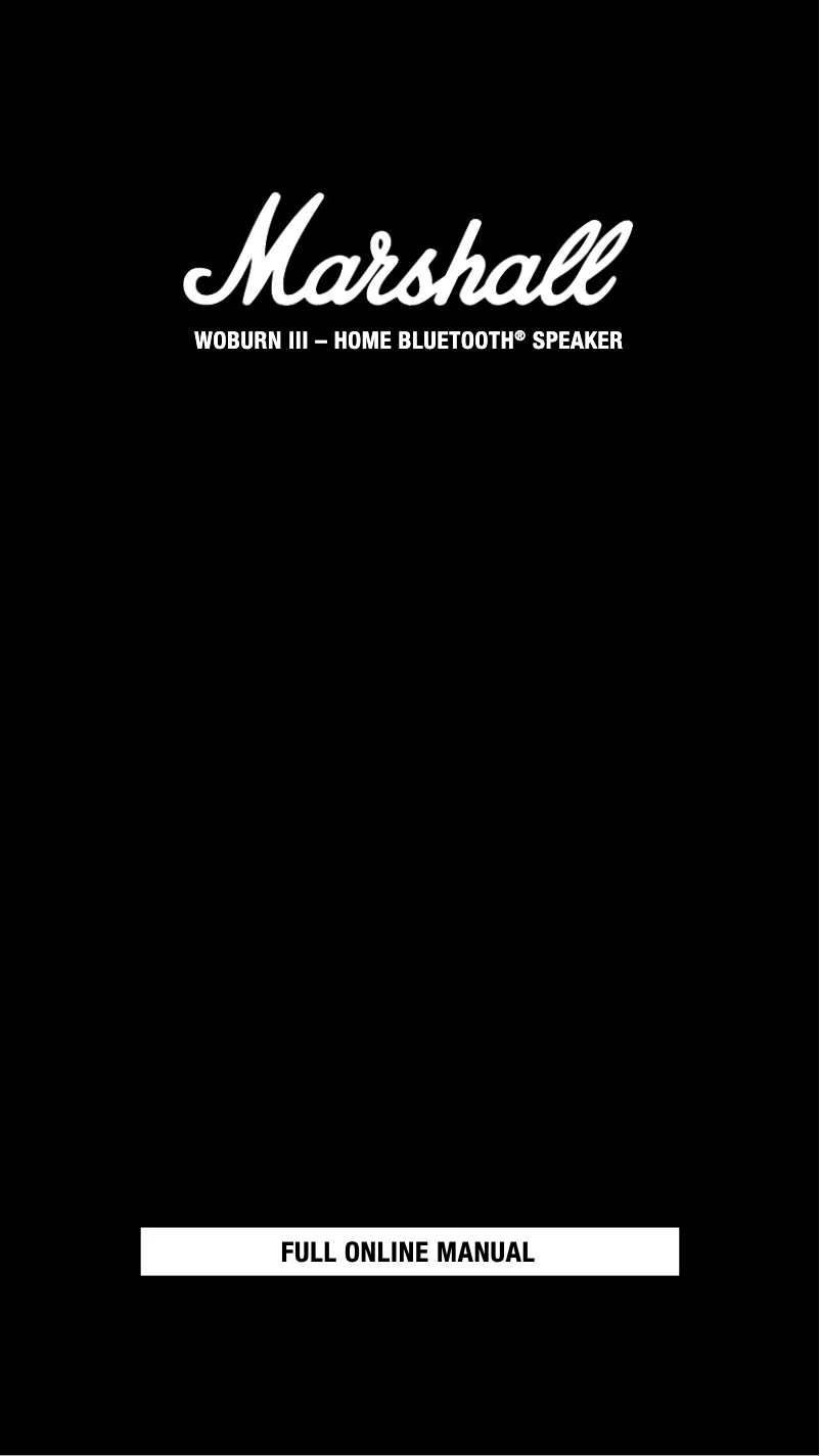 Image de la première page du manuel de l'appareil Woburn III