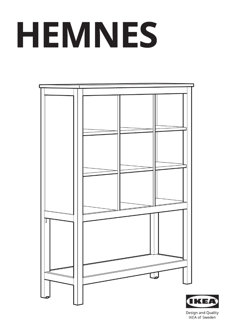 Page 1 de la notice Manuel utilisateur Ikea HEMNES 503.803.85