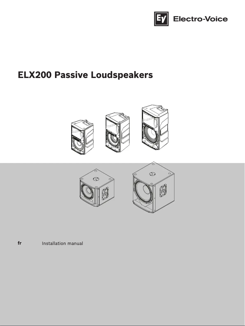 Image de la première page du manuel de l'appareil ELX200-18S