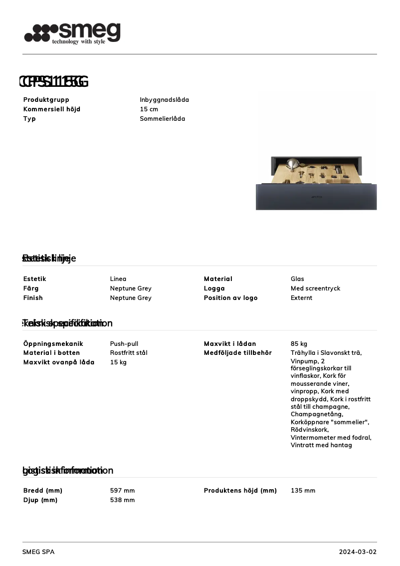 Image de la première page du manuel de l'appareil CPS115G