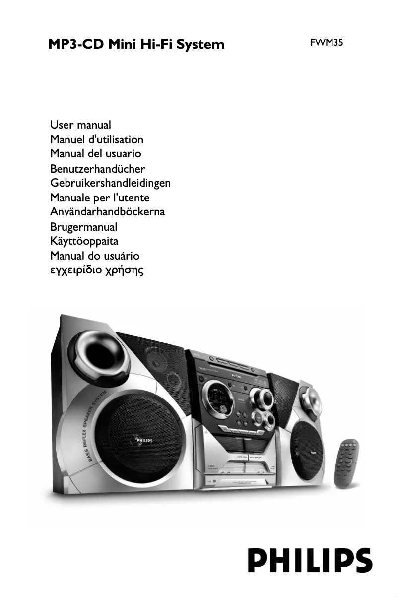 Page 1 de la notice Manuel utilisateur Philips FWM35