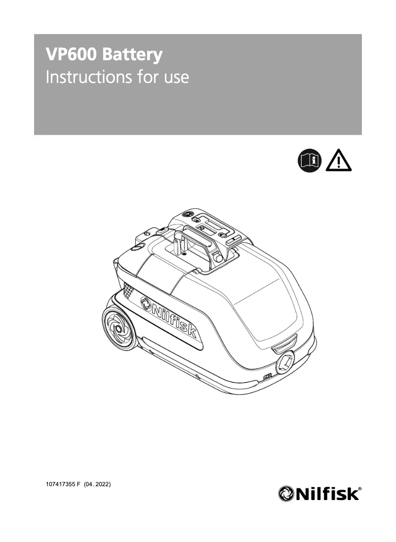 Página 1 del manual Manual de usuario Nilfisk VP600