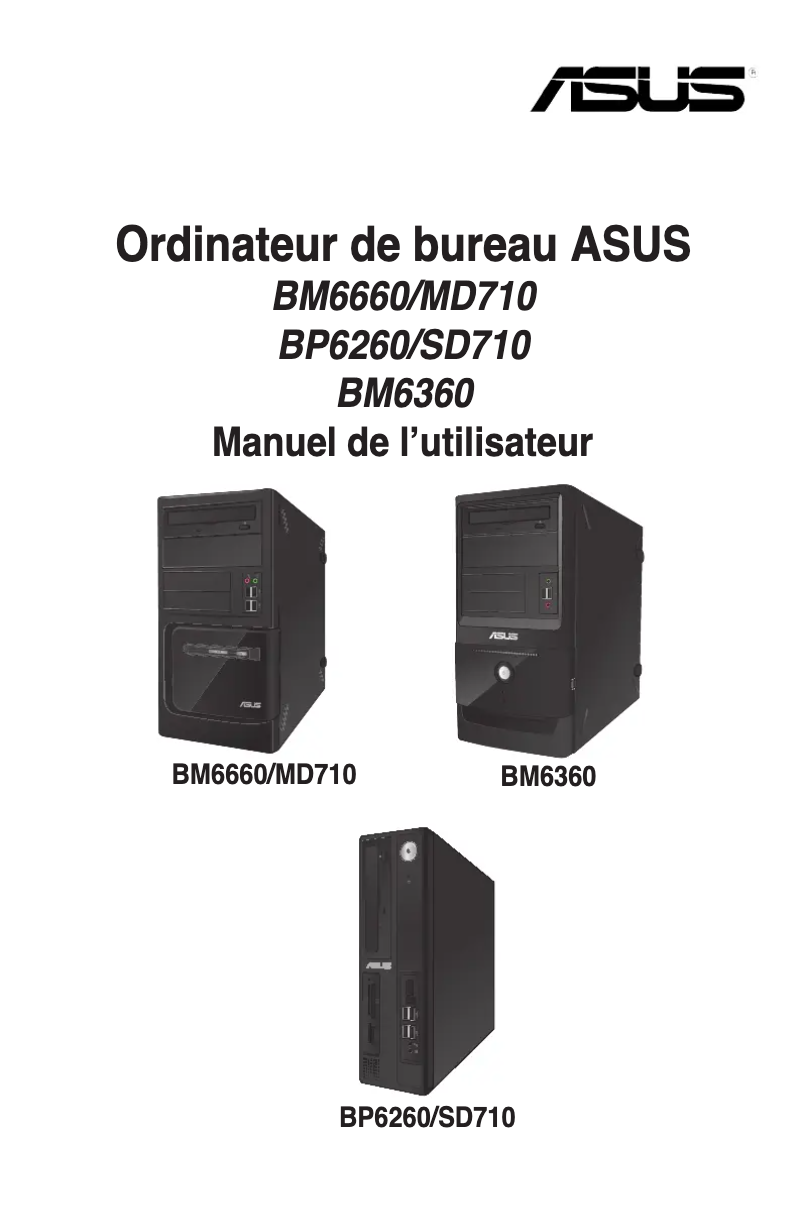Page 1 de la notice Manuel utilisateur Asus BM6660