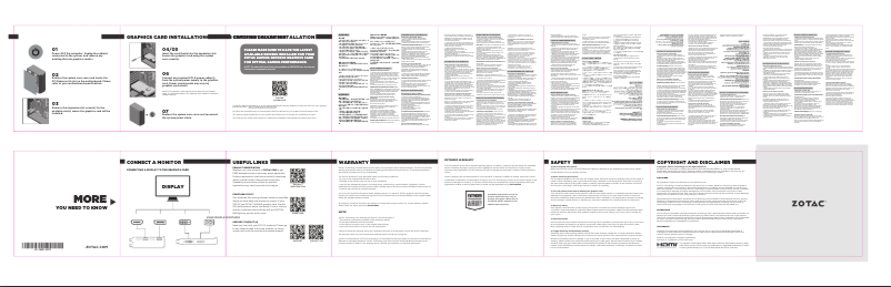 Page 1 de la notice Manuel utilisateur Zotac GeForce RTX 4090