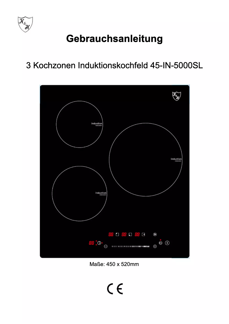 Page n°1 - Manuel utilisateur K&H 45-IN-5000SL
