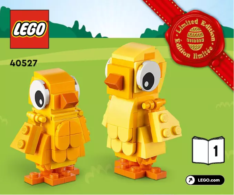 Página 1 del manual Manual de usuario Lego Easter Chicks 40527