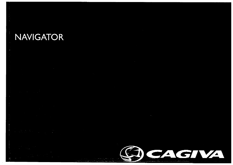 Page 1 de la notice Manuel utilisateur Cagiva Navigator 1000 (2002)