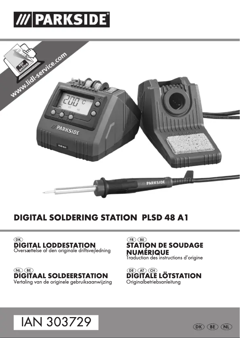 Página 1 del manual Manual de usuario Parkside PLSD 48 A1