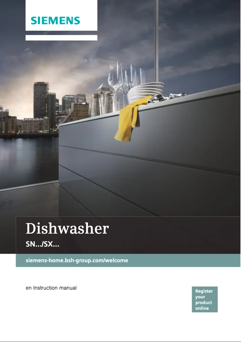 Page n°1 - Manuel d'utilisation et d'entretien Siemens SN658D02ME