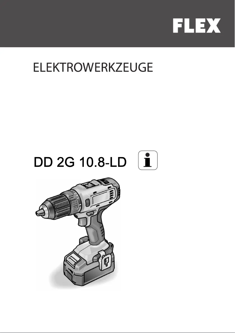 Page n°1 - Manuel utilisateur Flex DD 2G 10.8-LD