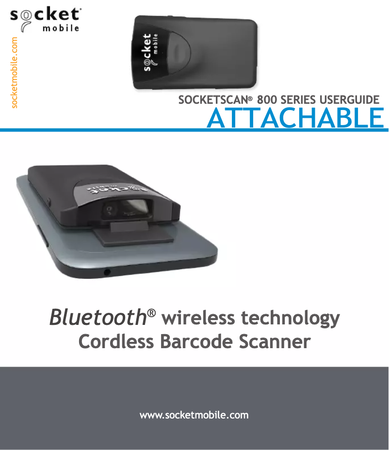 Page 1 de la notice Manuel utilisateur Socket Mobile SocketScan S840