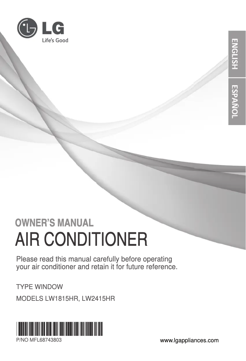 Página 1 del manual Manual de usuario LG LW2415HR