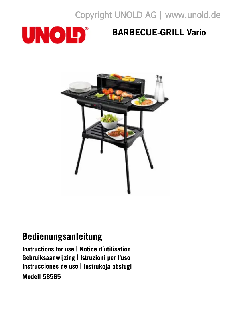 Page n°1 - Manuel utilisateur Unold 58565