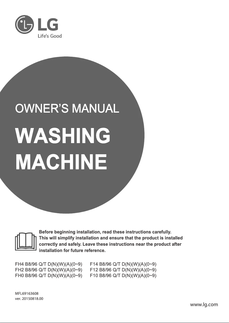 Página 1 del manual Manual de usuario LG F14B8SATA