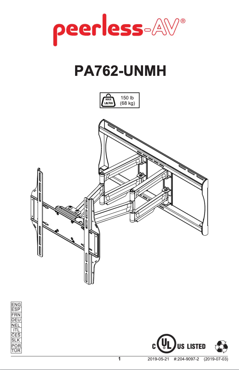 Image de la première page du manuel de l'appareil PA762-UNMH