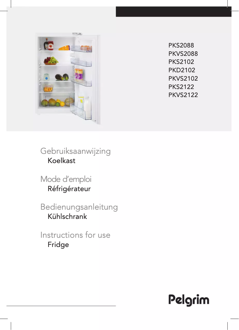 Page 1 de la notice Manuel utilisateur Pelgrim PKVS2102
