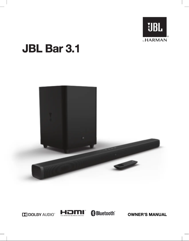 Page n°1 - Manuel utilisateur JBL Bar 3.1