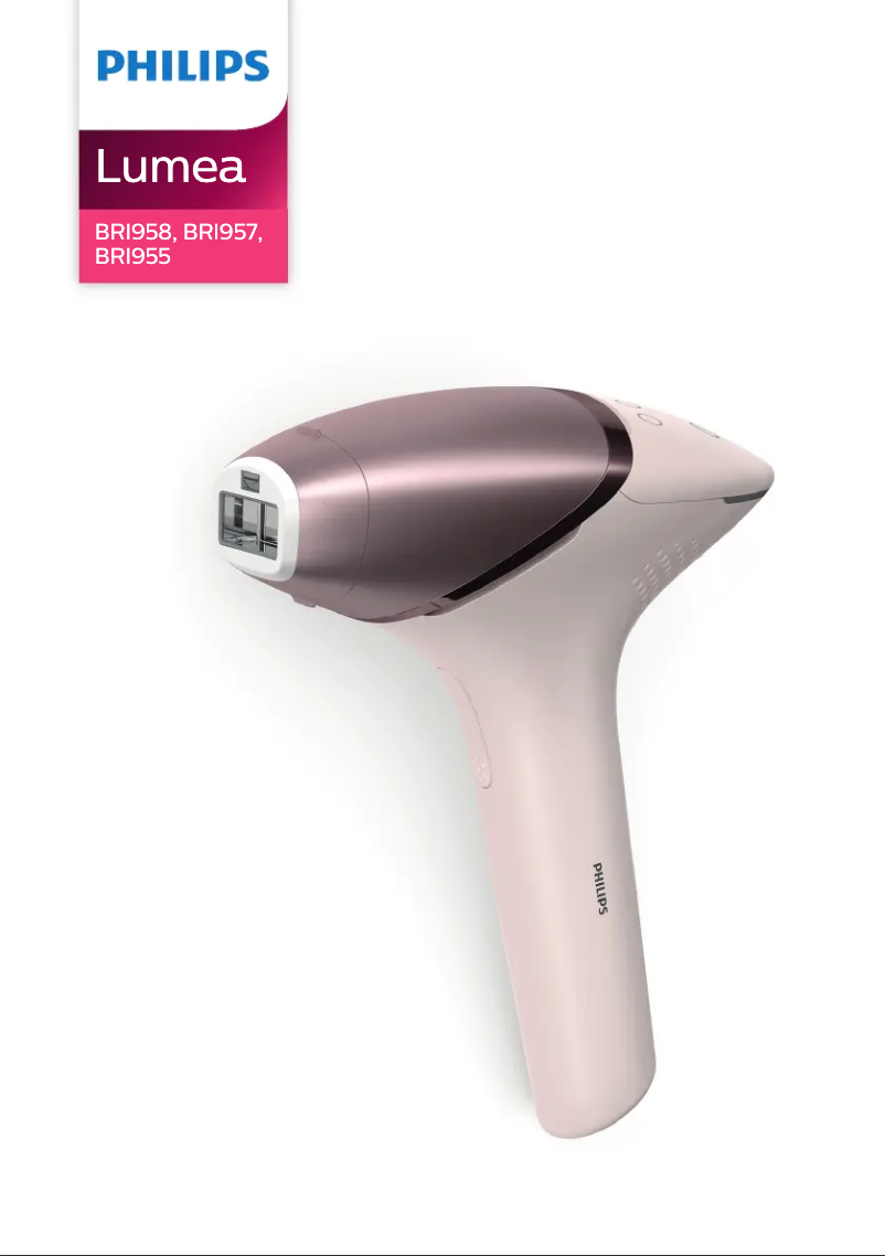 Page 1 de la notice Manuel utilisateur Philips Lumea IPL BRI976