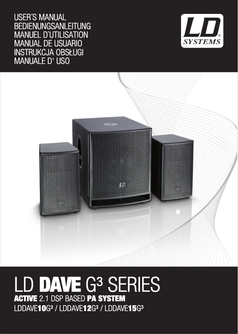 Página 1 del manual Manual de usuario LD Systems DAVE 10 G3